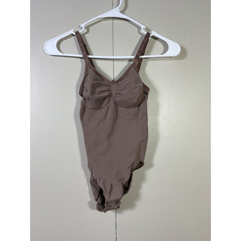SKIMS Sculpting Bodysuit Mid Thigh Brown Shapewear S/M SM-BSB-0348